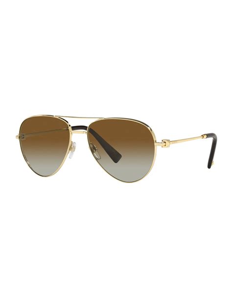 Valentino Metal Aviator Sunglasses Neiman Marcus