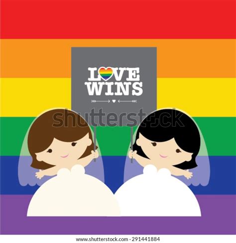 Same Sex Marriage Love Wins Vector Stock Vector Royalty Free 291441884 Shutterstock
