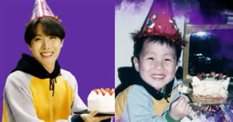 This Video Of Bts J Hope Recreating His Childhood Birthday Photo Is