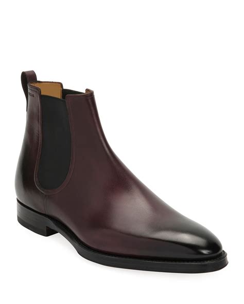 Bally Mens Scarano Goodyear Leather Chelsea Boot Neiman Marcus