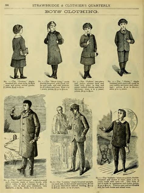 1883 Victorian Boys Fashion And Childrens Clothing