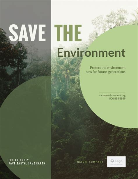Environment Flyer Template Visme