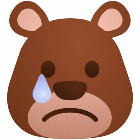 Bear Cry Crying Expression Face Icon Download On Iconfinder