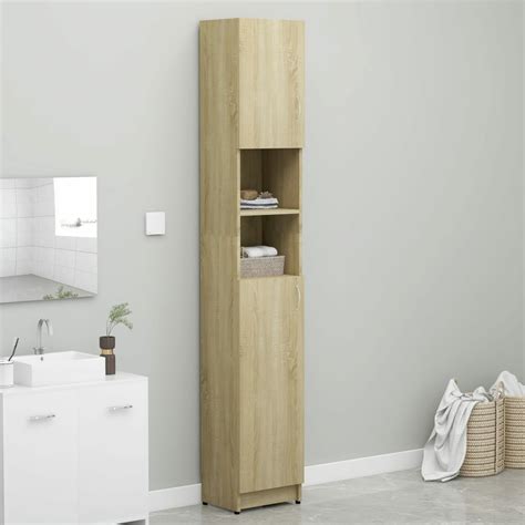 Oak Effect Bathroom Cabinet Rispa