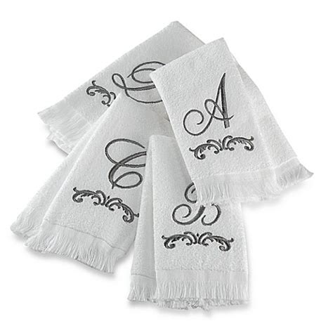 Buy items from bed bath and beyond stores or online via app and web. Avanti Monogram Fingertip Towels - Bed Bath & Beyond