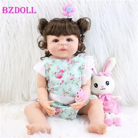 55cm Soft Full Silicone Reborn Baby Doll Toy Vinyl Newborn Princess