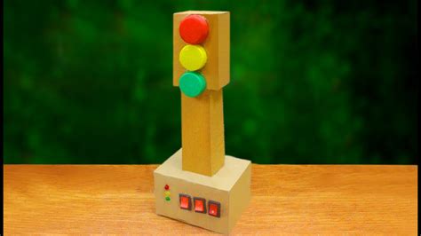 How To Make A Traffic Light At Home Using Cardboard Science Project