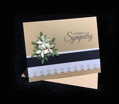 Sympathy Card Bereavement Card 3d Sympathy Cards Handmade Sympathy