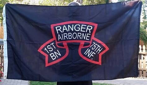 Flag 1st Ranger Bn Old Scroll Scroll Factory