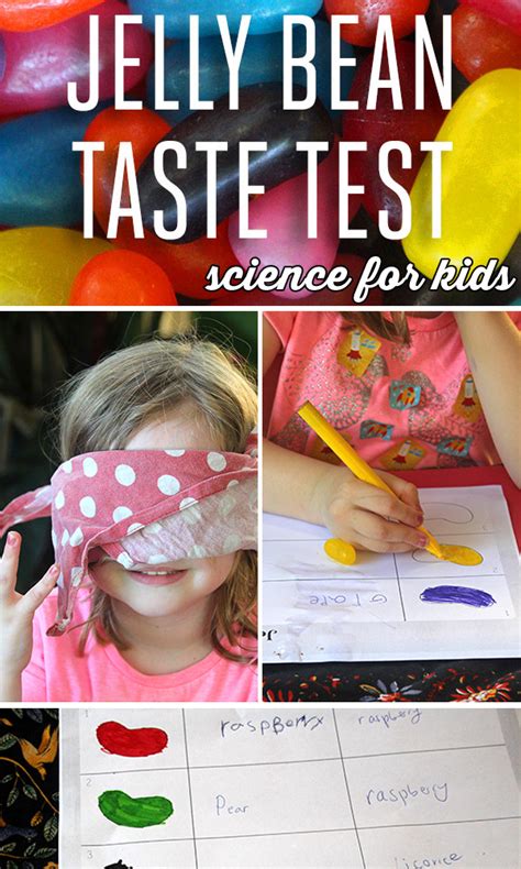 Science For Kids Jelly Bean Taste Test Science Experiment