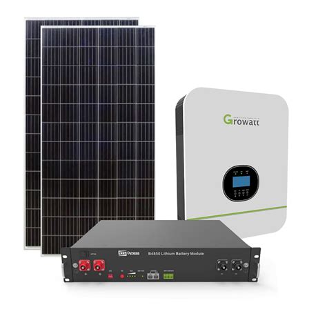 3kw Solar Kit Growatt Inverter Lithium Battery Bright Solar Power