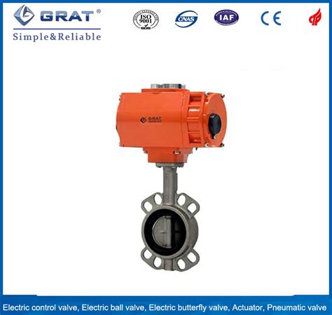 Explosion Proof Electric Actuator Drive Wafer Connection Butterfly