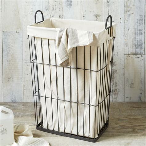 20 Black Wire Laundry Basket