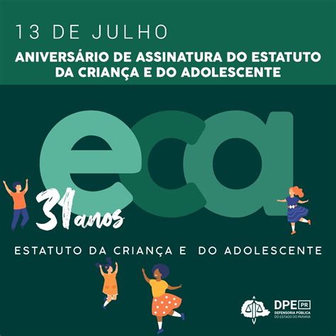Estatuto da Criança e do Adolescente completa anos Defensoria Pública do Paraná