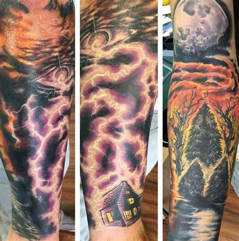 #tricked yall #lol #didnt go with either of my first two ideas #just wanted something that looked cool #lightning tattoo. 60 Lightning Tattoo Designs For Men - High Voltage Ideas