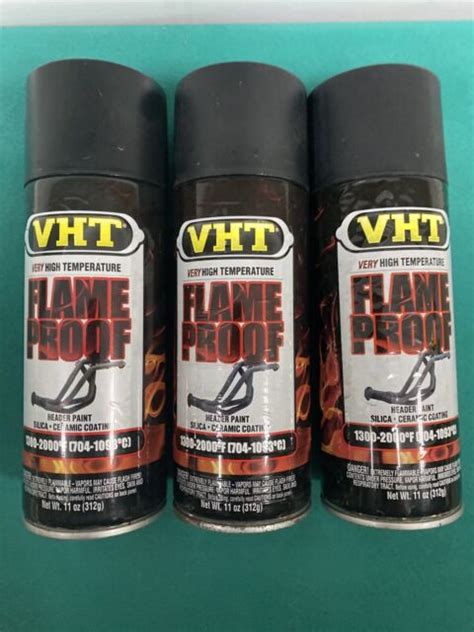 Vht Sp102 Flat Black Paint Flameproof Header Paint Silica Ceramic