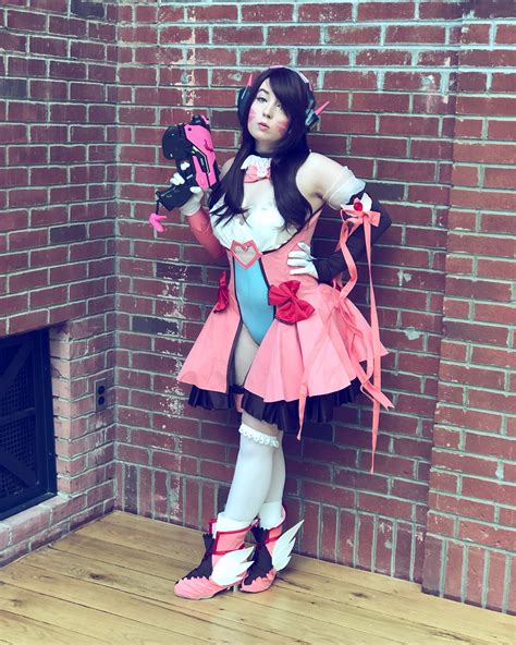 my magical girl dva cosplay artist design by shourca costume made by uwowvo series from