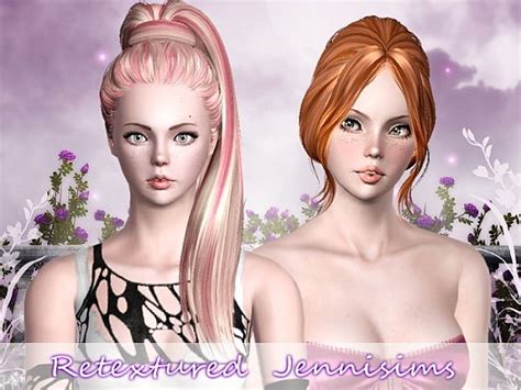 Butterflysims And Retextured By Jenni Sims Sims Hairs
