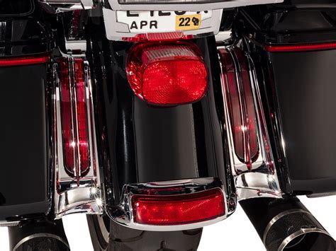Ciro Chrome Rear Led Filler Panel Lights 14 20 Harley Touring Flhr