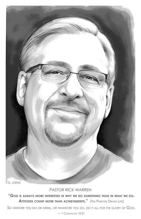Pastor Rick Warren Digital Art By Greg Joens Pixels Merch