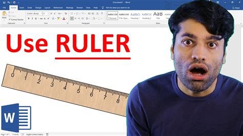 How To Use Ruler In Microsoft Word Youtube