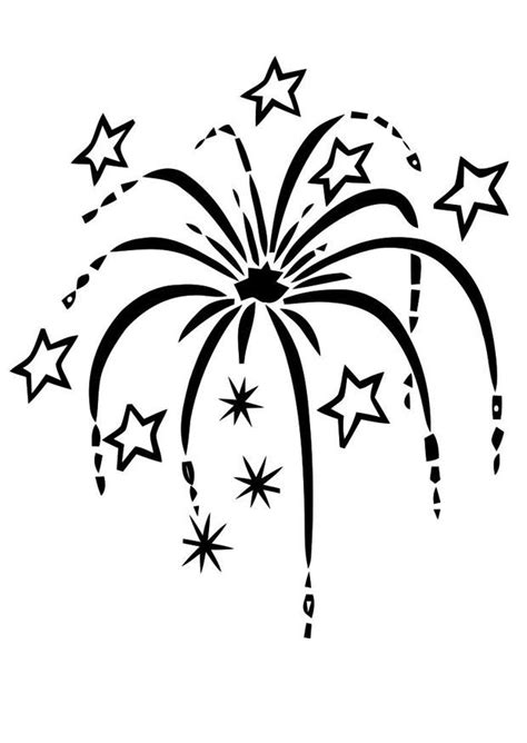 Kleurplaat vuurwerk Afb 20257.