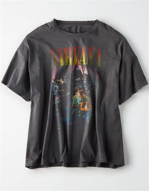 Add a little color to your space! AE Studio Oversized Graphic Tee, Washed Black | American ...