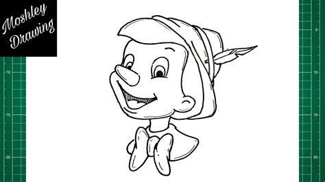 How To Draw Pinocchio Face Step By Step Youtube