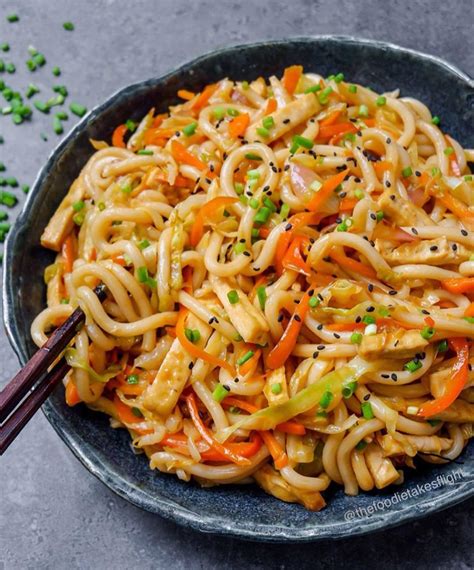 Sweet And Spicy Udon Noodle Stir Fry R Recipes