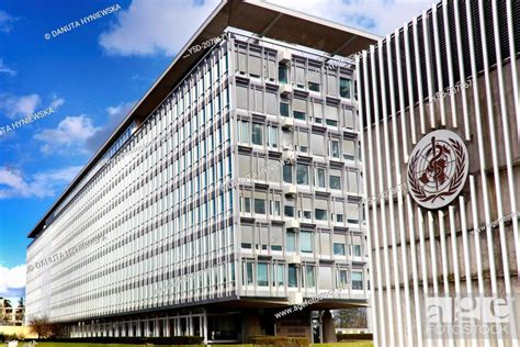 Building Of Who World Health Organization Headquarters In Geneva