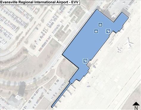 Evansville Regional Airport Map Evv Terminal Guide