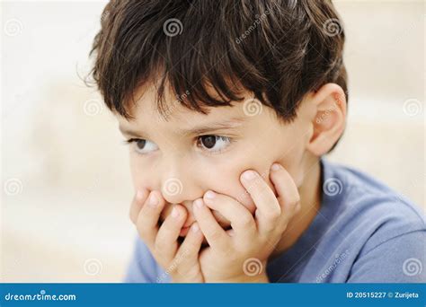 Autism Kid Looking Far Away Stock Image Image Of Cute Attention