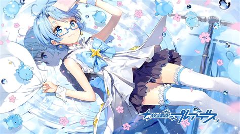 Anime Girls Blue Hair Pretty Wallpaper Anime