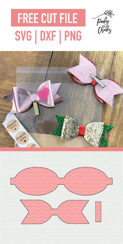 Even the single color layered bow looks super elegant. Faux Leather Hair Bow Tutorial - Bow Cut File and PDF ...