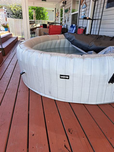 47mo Finance Wave Spa Atlantic 2 4 Person Round Inflatable Hot Tub