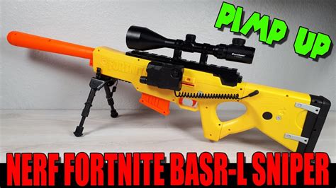 Pimp Up My Nerf Fortnite Basr L Sniper Blaster Einbau Feder Optik Upgrade Dertestmichel