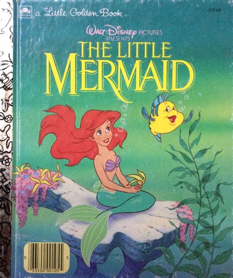 Walt Disneys The Little Mermaid Little Golden Book Etsy Little