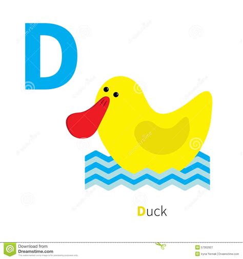 Over 51104 letter d pictures to choose from, with no signup needed. Letter D Duck Zoo Alphabet. English Abc With Animals Education Cards ...
