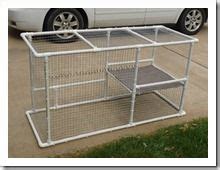 Outdoor Cat Enclosure diy, pvc pipe and chicken wire ...