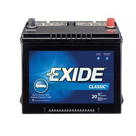 Exide Classic Automotive Battery Group 24f The Home Depot Canada