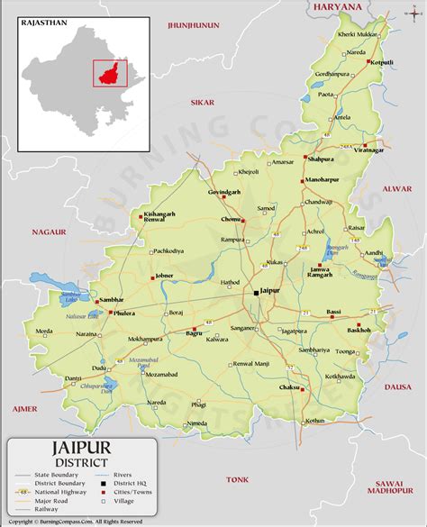 Map Of India Rajasthan Jaipur United States Map