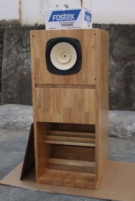 Wood Speakers Fostex Fe206en 8 Inch High Efficiency Full Range Speaker