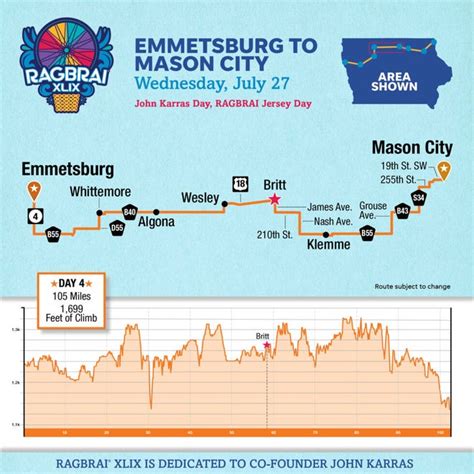 Ragbrai 2022 Route Maps Distance Cities Leisure And Details