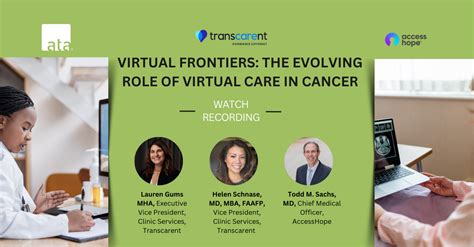 Virtual Frontiers The Evolving Role Of Virtual Care In Cancer Ata
