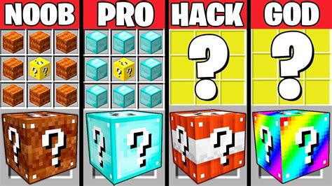 Minecraft Battle Super Lucky Block Crafting Challenge Noob Vs Pro Vs