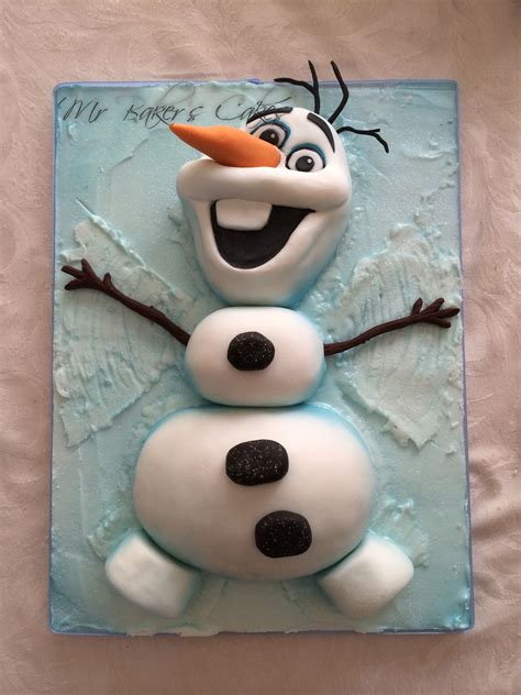 Frozen Olaf Snow Angel Cake — Disney Themed Cakes Disney Birthday