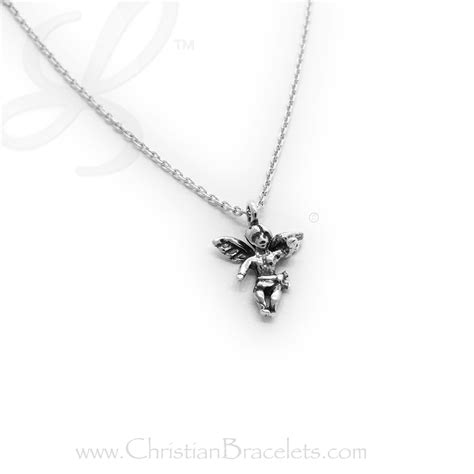 Angel Charm Necklace 925 Sterling Silver