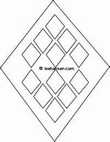 Diamond Coloring Shapes Drawing Worksheet Geometric Shape Activity Template Pages Getdrawings sketch template