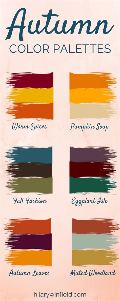 My Favorite Autumn Color Palettes Hilary Winfield