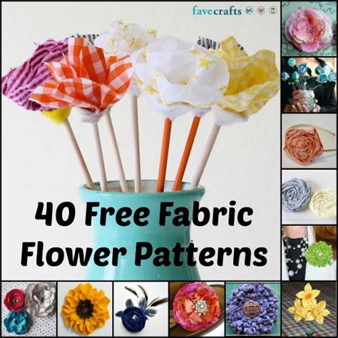 40 Free Fabric Flower Patterns Favecrafts